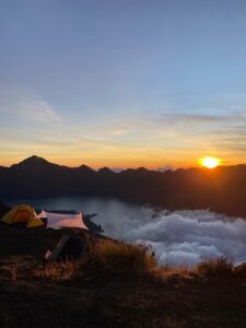 Sunset at Sembalun Crater